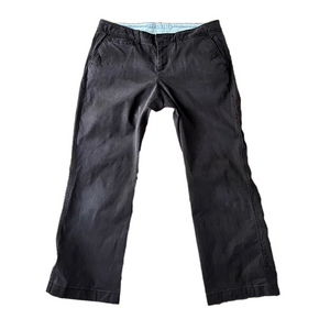 OLD NAVY chocolate brown low-rise cotton pants, size 12